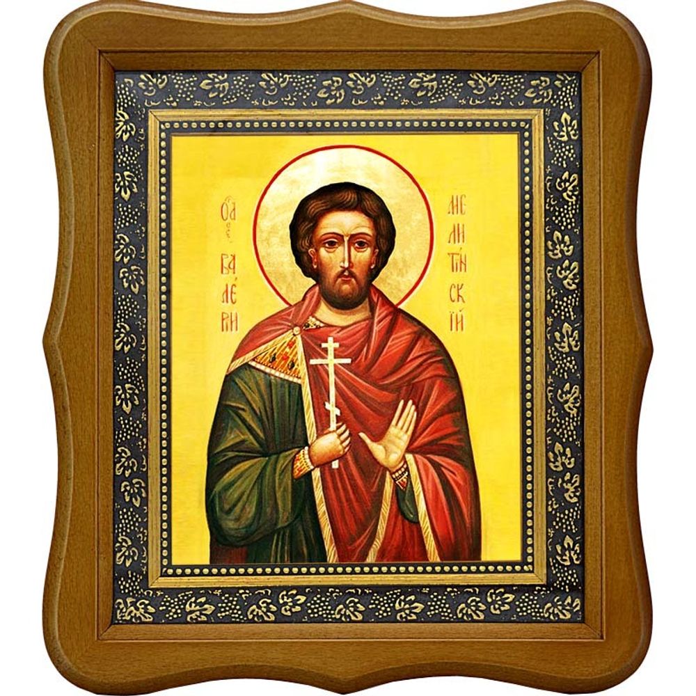 Валерий Мелитинский Святой мученик. Икона на холсте.