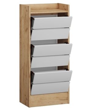 Обувница ЯМАЙКА  Япт-1 дуб крафт золотой / белый