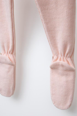 ZARA ТРИКОТАЖНЫЕ ЛЕГИНСЫ С БАНТОМ, РОЗОВЫЙ