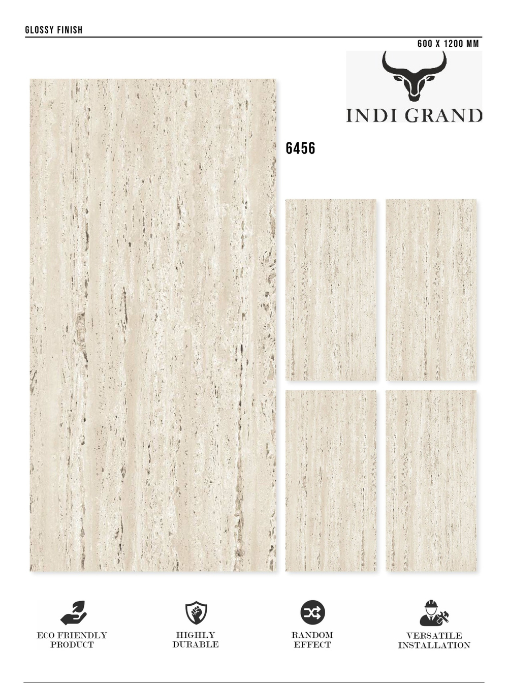 Керамогранит glossy №5, 60х120, 6456