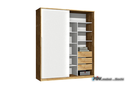 арт. 5070 ДУБ Шкаф-Купе 2-х дверный "Wallstreet" 1999х 2410х 600