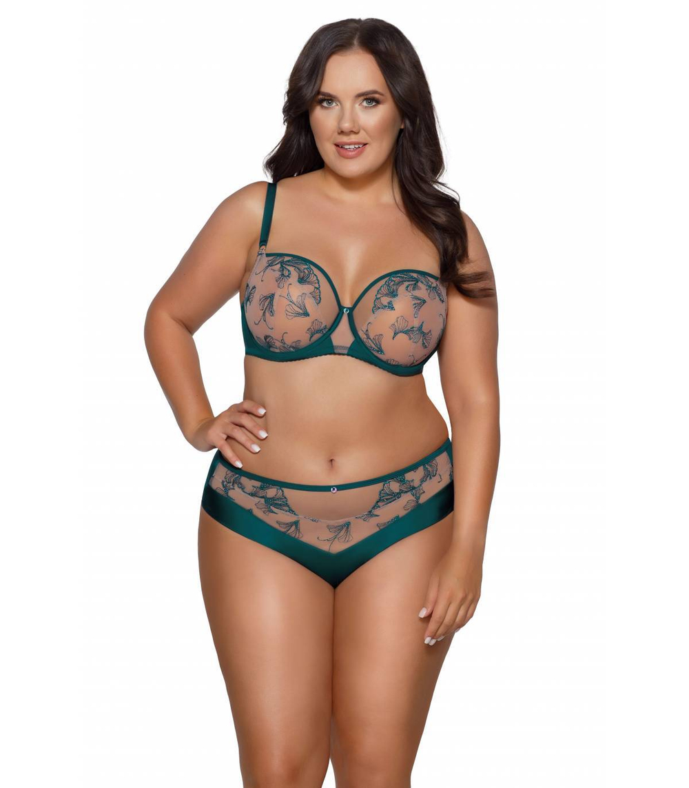 Бюстгальтер Rafia с мягкой чашкой +size (Размер: 80K) (Цвет: изумрудный)