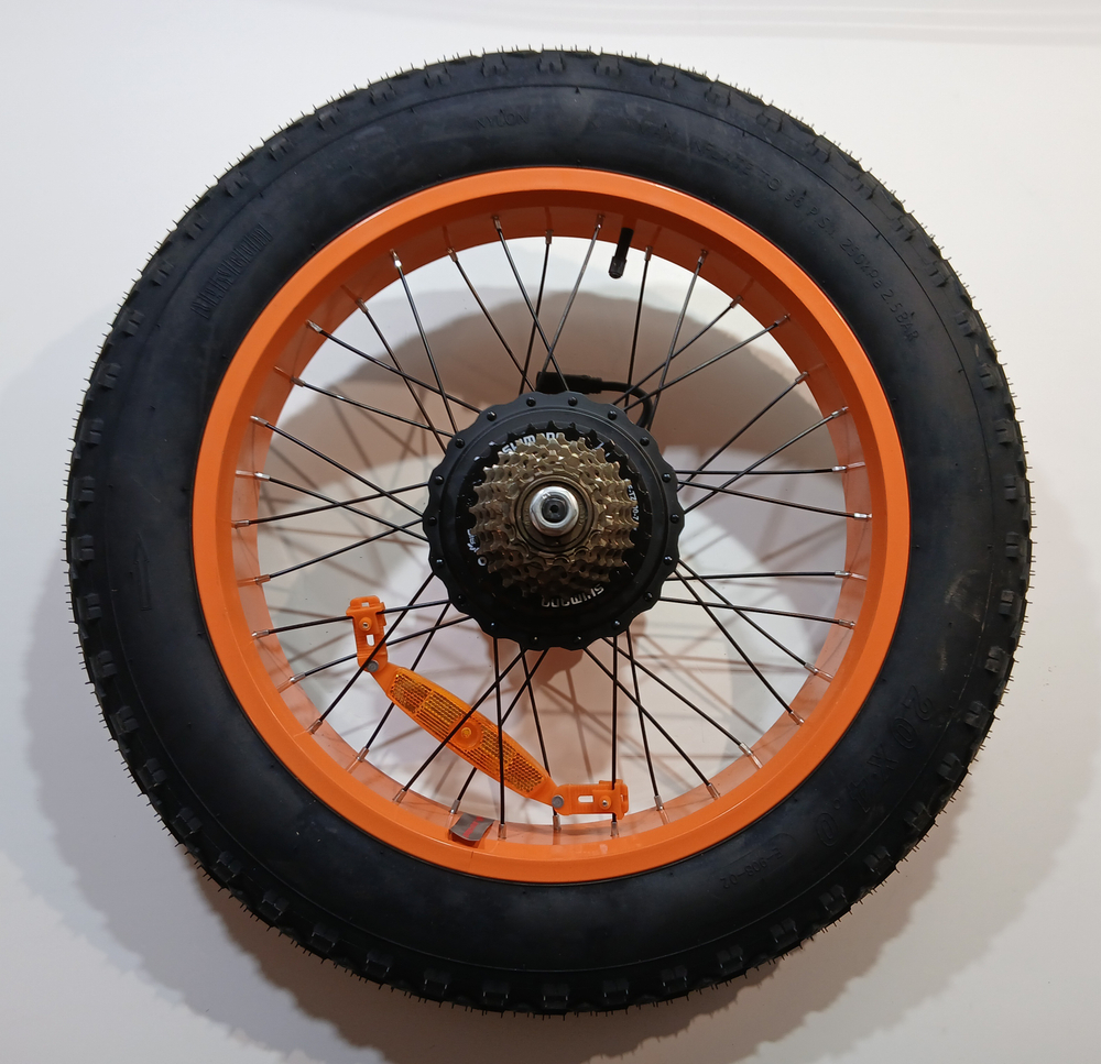 Мотор колесо XD240W 20х4.0 в сборе Электровелосипед KUGOO V4 PRO