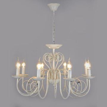 Люстра 60018/8 белый с золотом Chester Классика Eurosvet