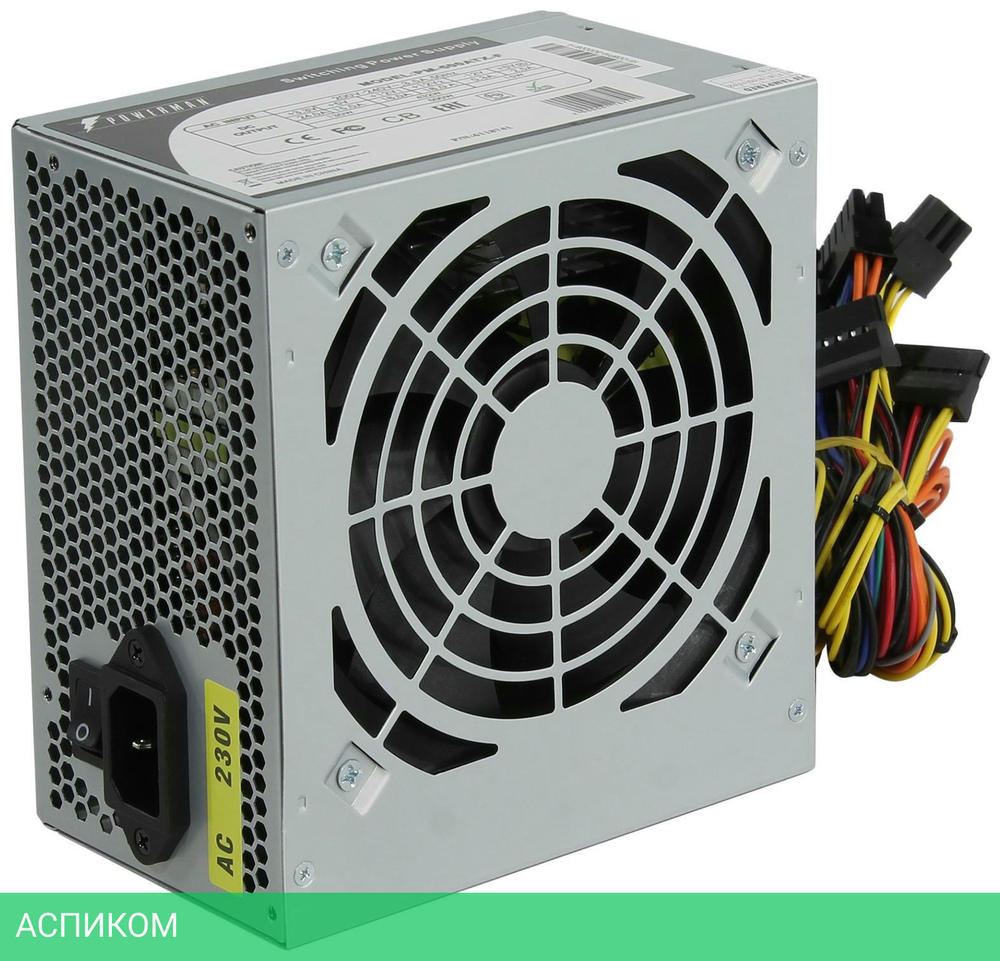 Блок питания PowerMan 500W PM-500ATX-F (6118741)