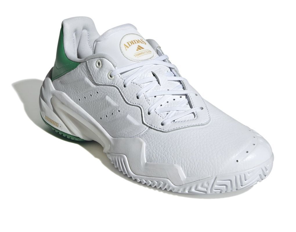 Теннисные кроссовки Adidas Barricade 13 M Leather - white/cloud white/cloud white