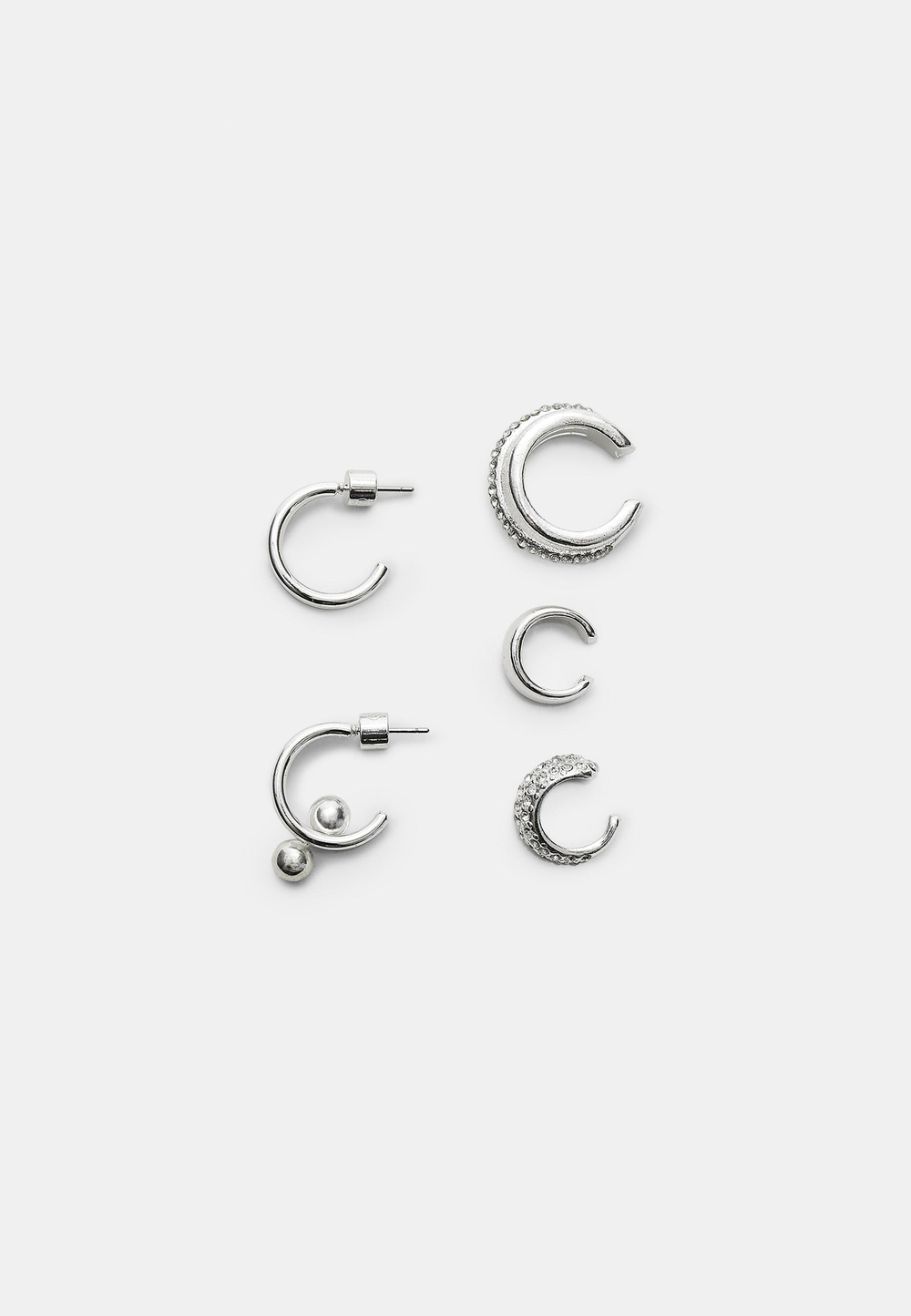 STRADIVARIUS Длинные серьги-цепочки, серый