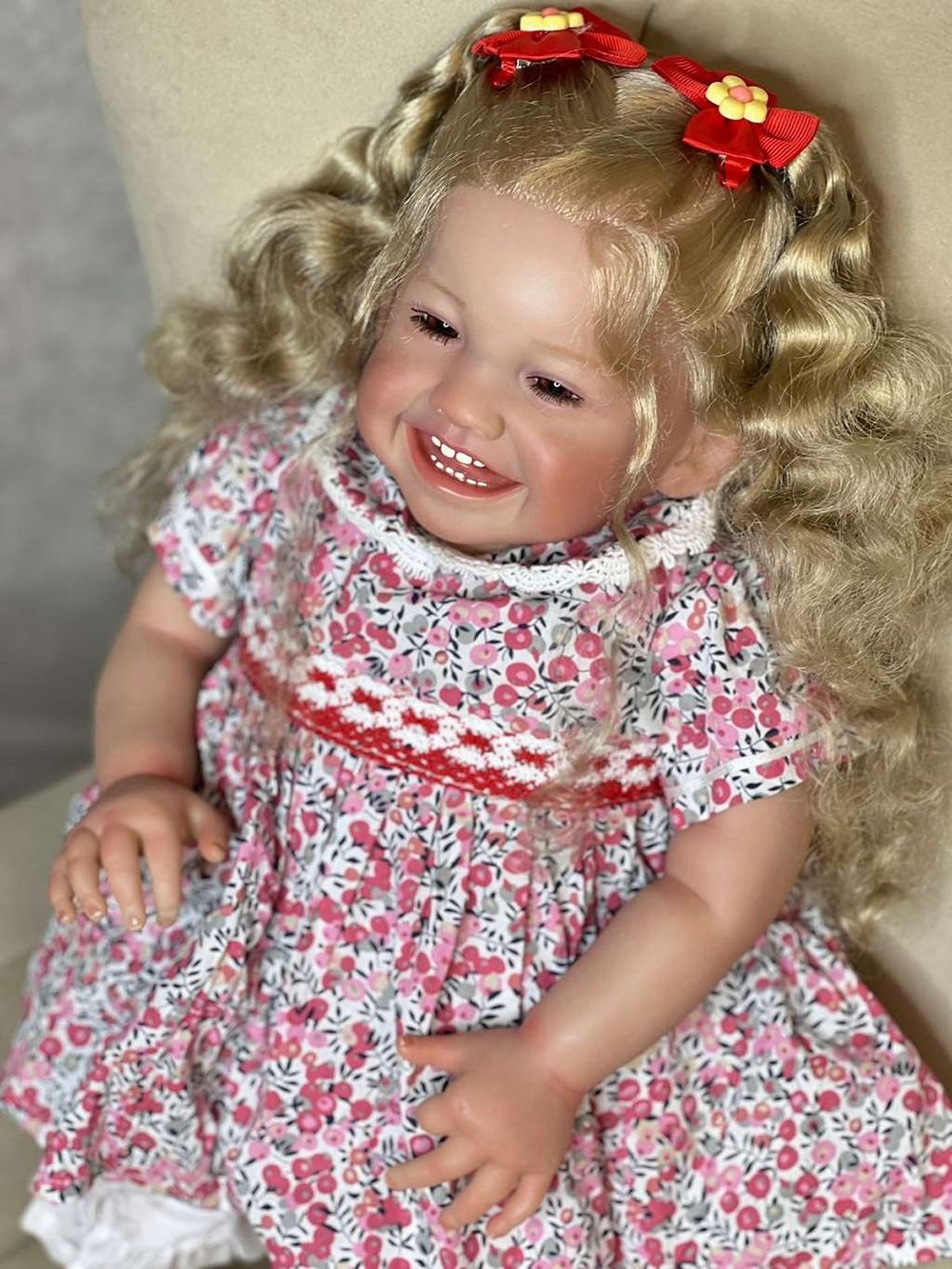 Кукла Реборн мягконабивная 60см в пакете (FA-614)