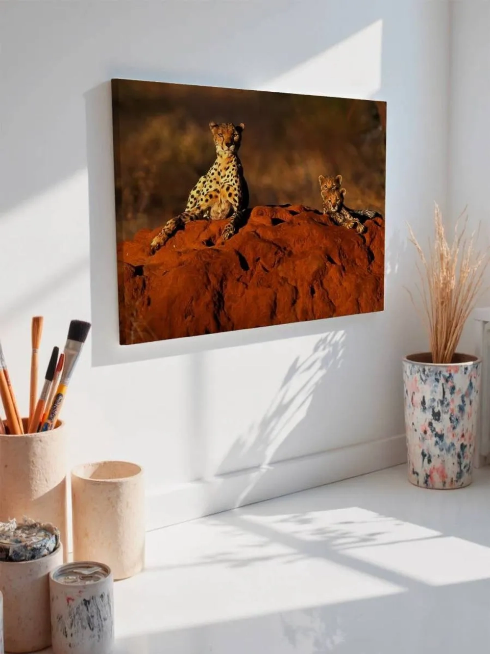 Картина на стену 40 X 50 Гепарды