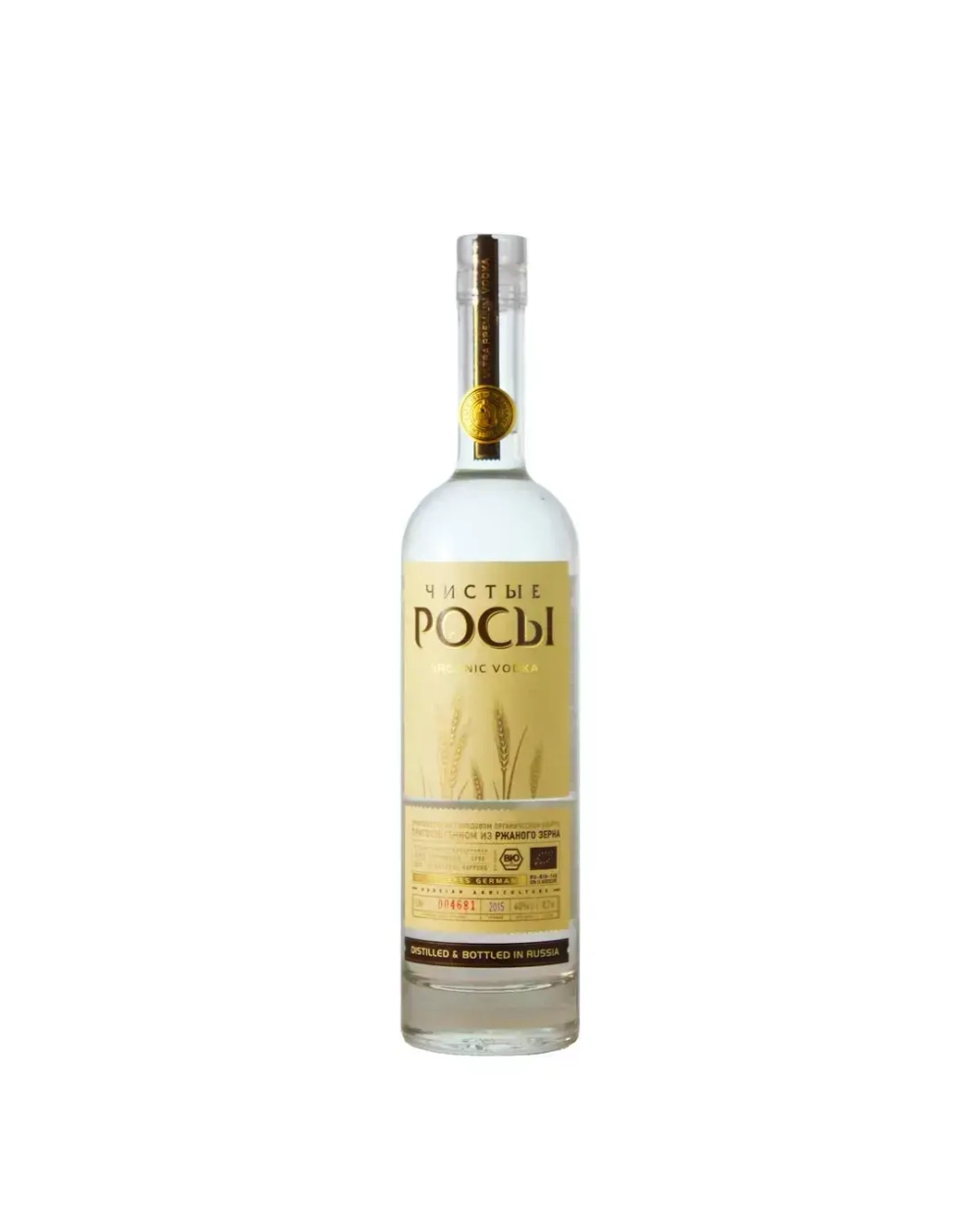 Чистые росы RYE из ржаного зерна 0,5 л.