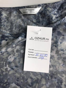 Футболка Marks&Spencer стильная, маркировка 44, визуально 50 размер