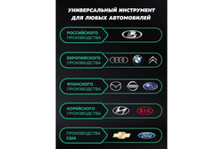 Набор инструмента RF-41282-5 1/2"&1/4"DR с 6-гранными головками 128пр. ROCKFORCE