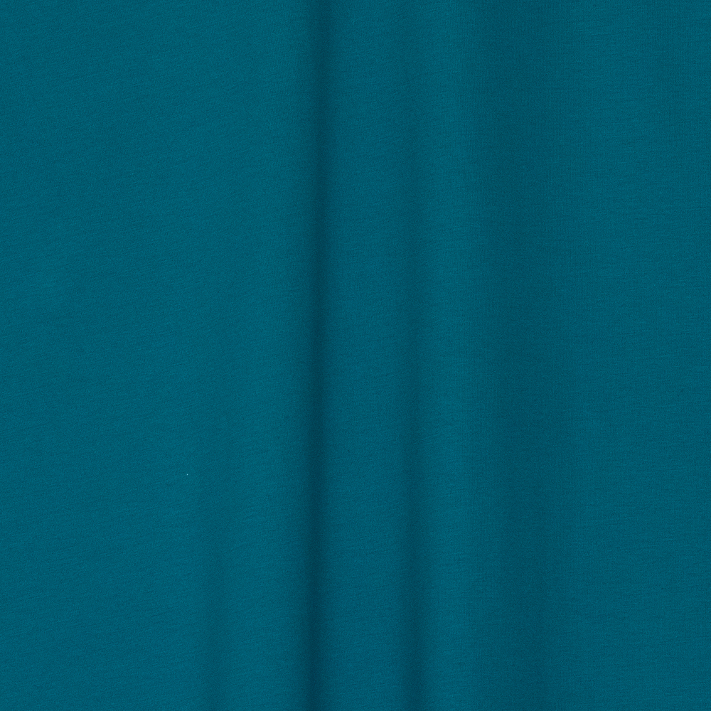 Тонкий хлопковый трикотаж цвета морской волны (147 г/м2)
