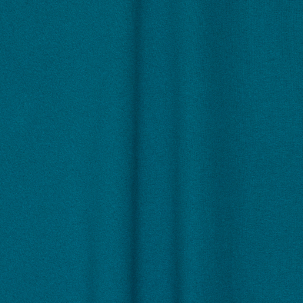 Тонкий хлопковый трикотаж цвета морской волны (147 г/м2)