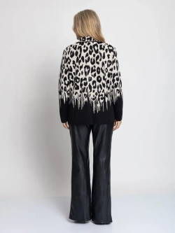 Жакет Д 3303/черно-бежевый