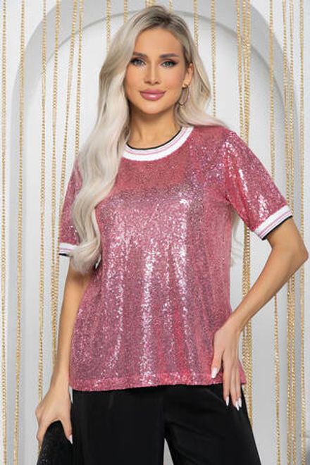 Блуза Самира (розовая) Б12115 LT Collection