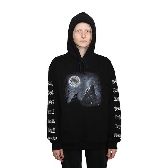 Худи Волчок ВОЙ (черный)