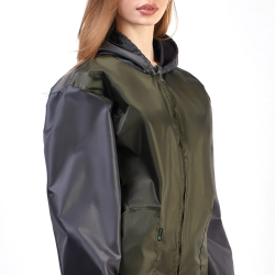Костюм для активного отдыха Prival Ветровлагозащитный, женский, чёрный + хаки