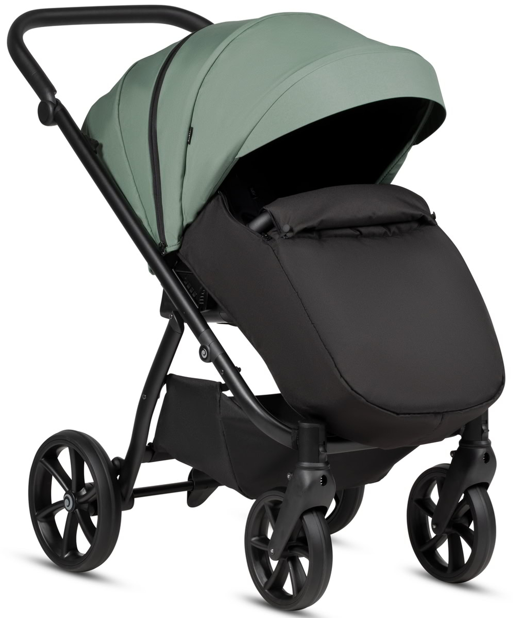 Детская коляска Tutis Uno 6 Plus Essential collection 4 в 1 с автокреслом Elo Lux EduSky Black и базой 1602130 Dark Ivy