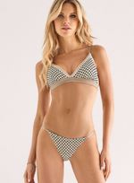 Комплект Coeur с принтом в виде сердечек (Размер: 4B) (Цвет: телесный с черным)