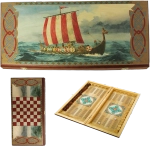 Нарды "Викинги" в дер. коробе средние SA-VI-M