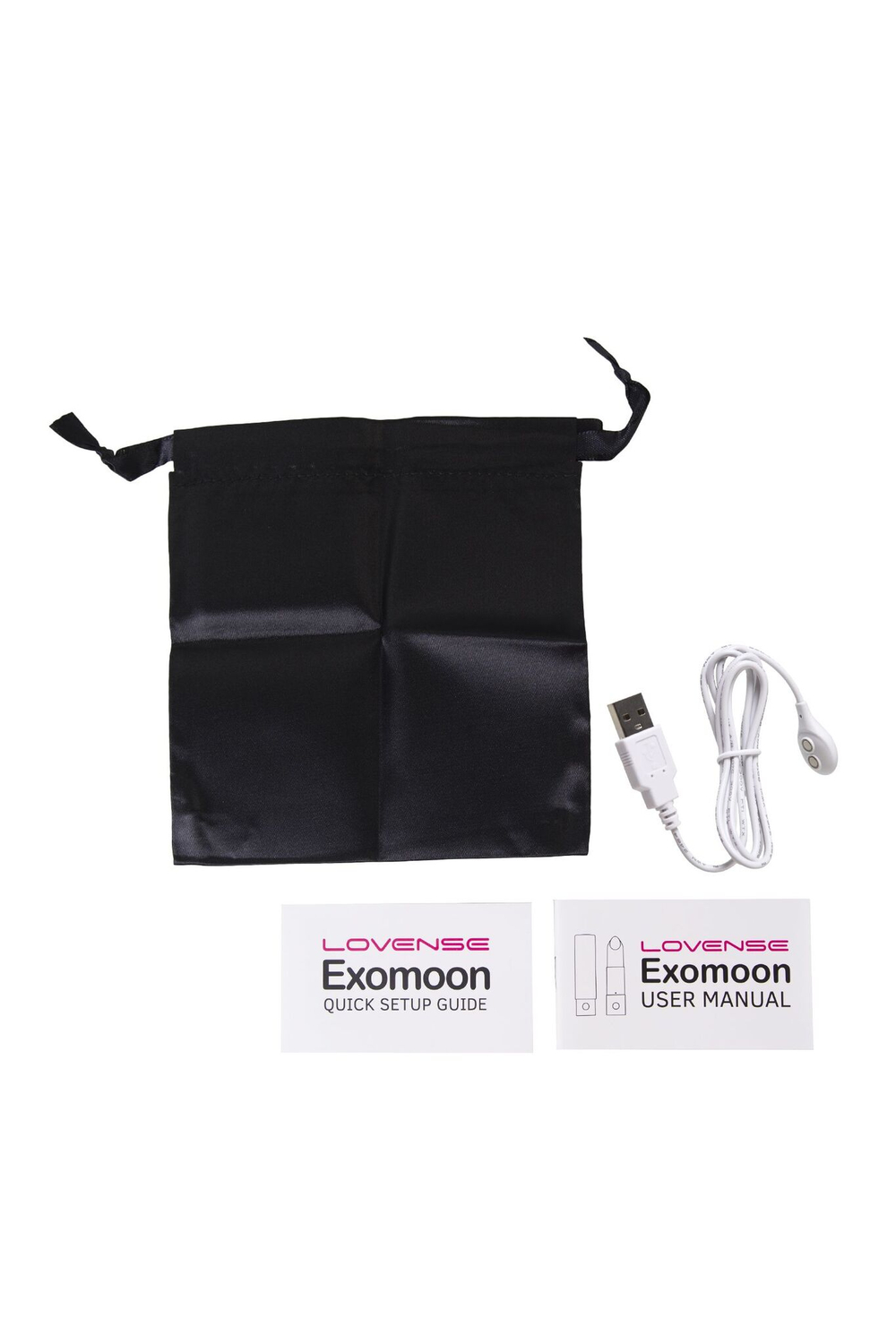 Мини-вибратор в форме помады Exomoon - 8,8 см. (Цвет: черный)