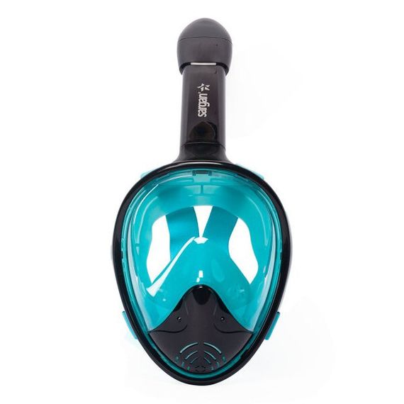 Маска полнолицевая Sargan Планета океан черная/бирюзовая