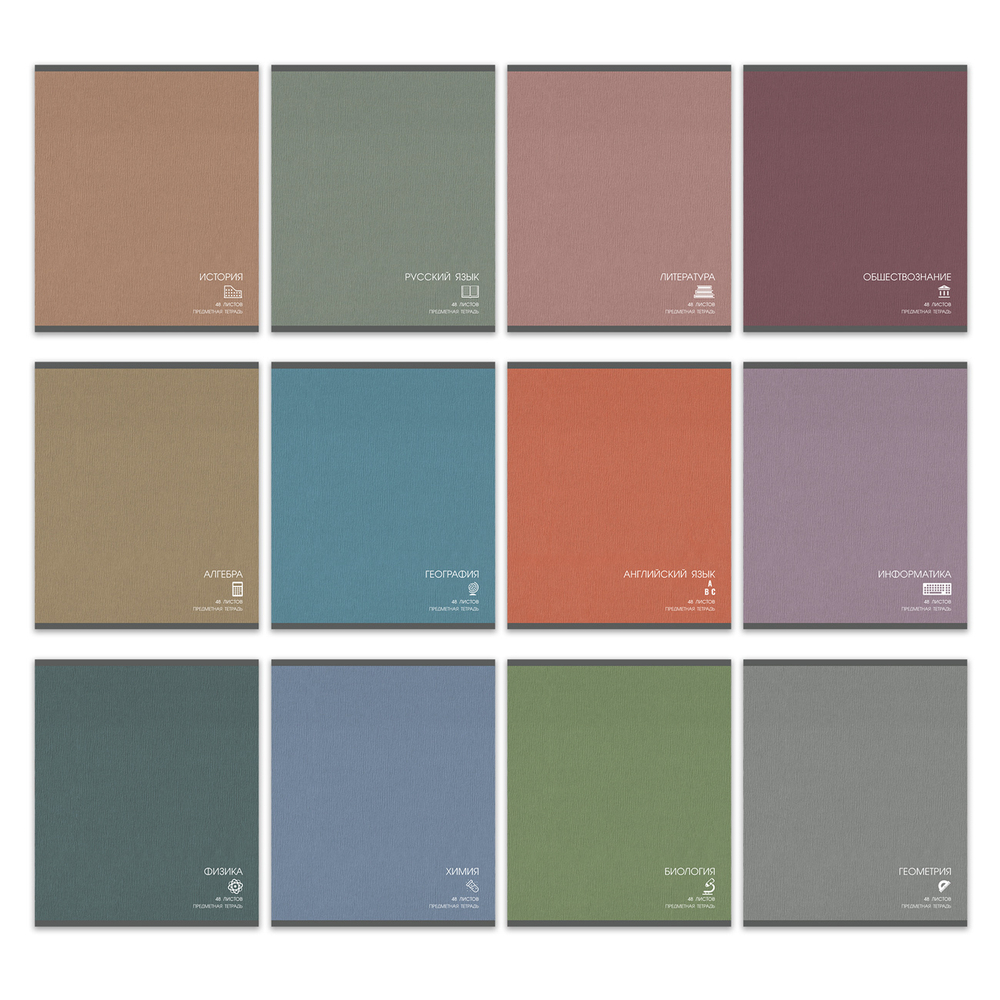 Комплект тетрадей предметных 48 л., CLASSIC 12 предметов