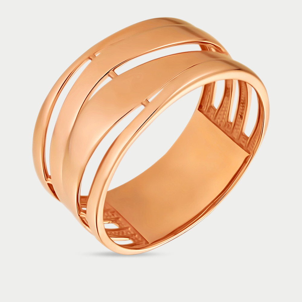 Кольцо женское из розового золота 585 пробы без вставок (арт. 012831-1000)