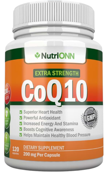 NutriONN Extra Strength CoQ10 120caps, Coenzyme Q10, Коэнзим Ку10