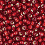 Японский бисер TOHO Round 8/0 (№25CF), с внутренним серебрением, прозрачный матовый