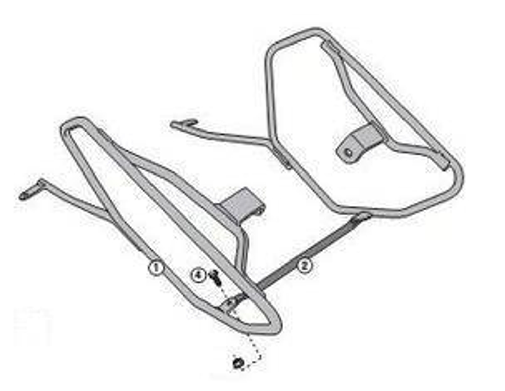 Крепеж боковых сумок Kappa для мотоцикла Yamaha МТ-07 (с 2014 г.)