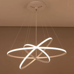 Citilux Неон Смарт CL731A090E RGB Умная подвесная люстра Белая