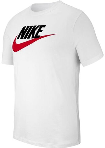 Теннисная футболка Nike Sportswear Icon Futura M - white/black/university red
