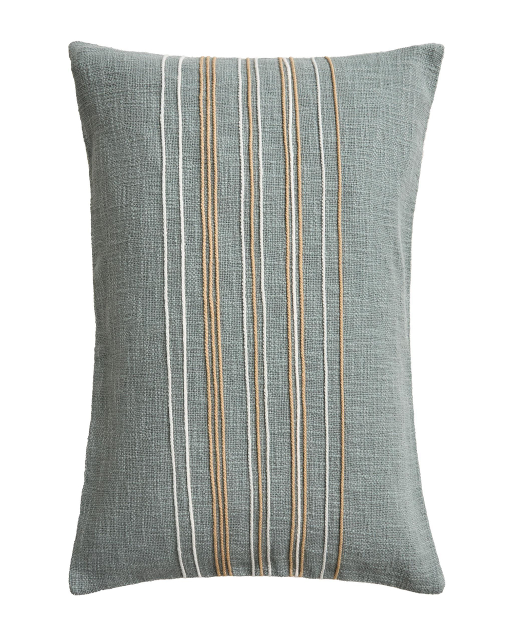 Zara Home наволочка декоративная из хлопка, бирюзовый, в полоску, 40x60 см
