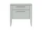 Тумба прикроватная Type 2 ящика ширина 50 см (светло-серый)