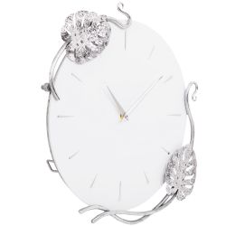 Часы настенные Monstera Deliciosa (Монстера) Айс