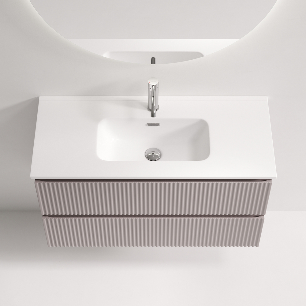 Тумба подвесная Sancos Snob R 890х390х500, Doha Soft, SNR90/39SM