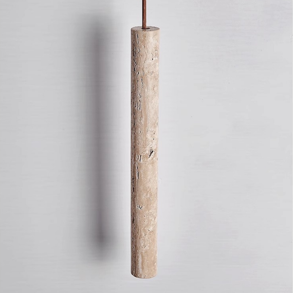 Серия подвесных светильников из травертина Lunor