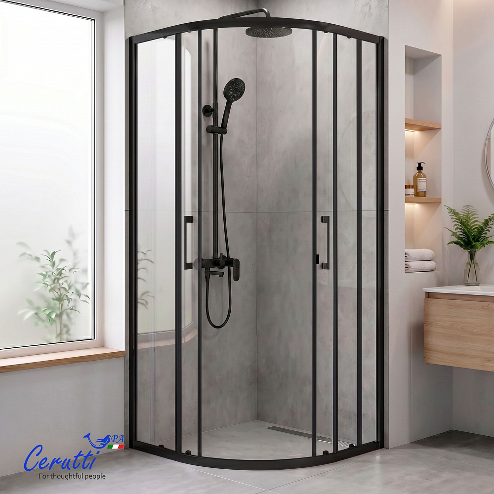 Душевое ограждение Ceruttispa ВИВА (VIVA) 90B N (90x90x195)