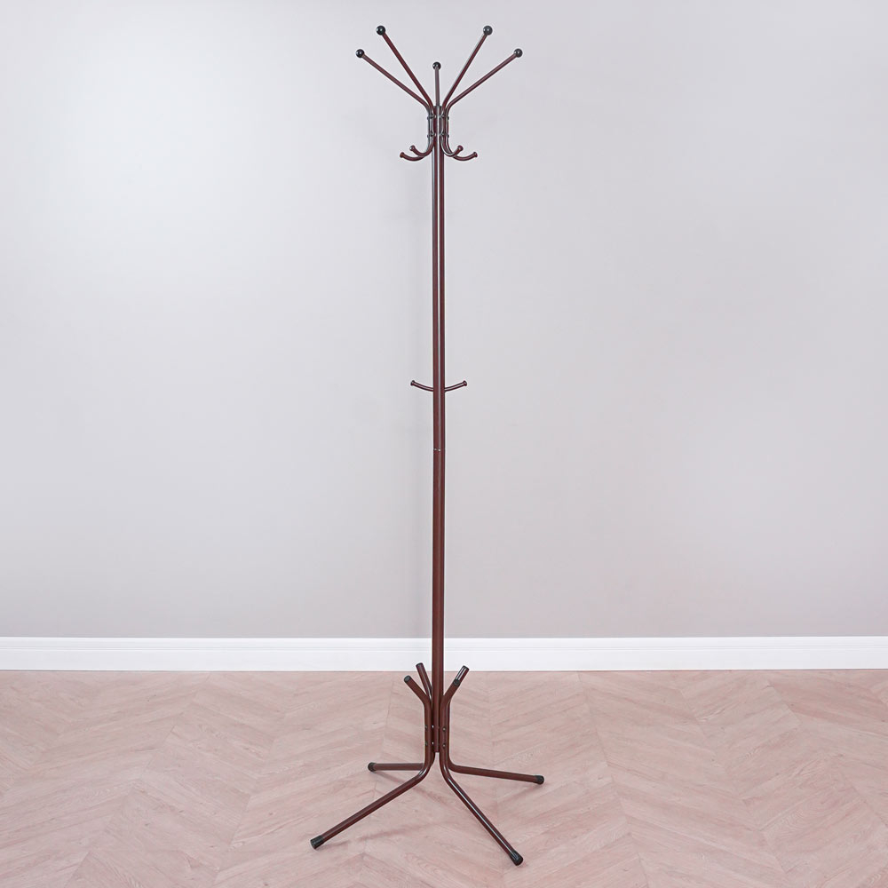 Вешалка напольная "Луч 5" коричневая