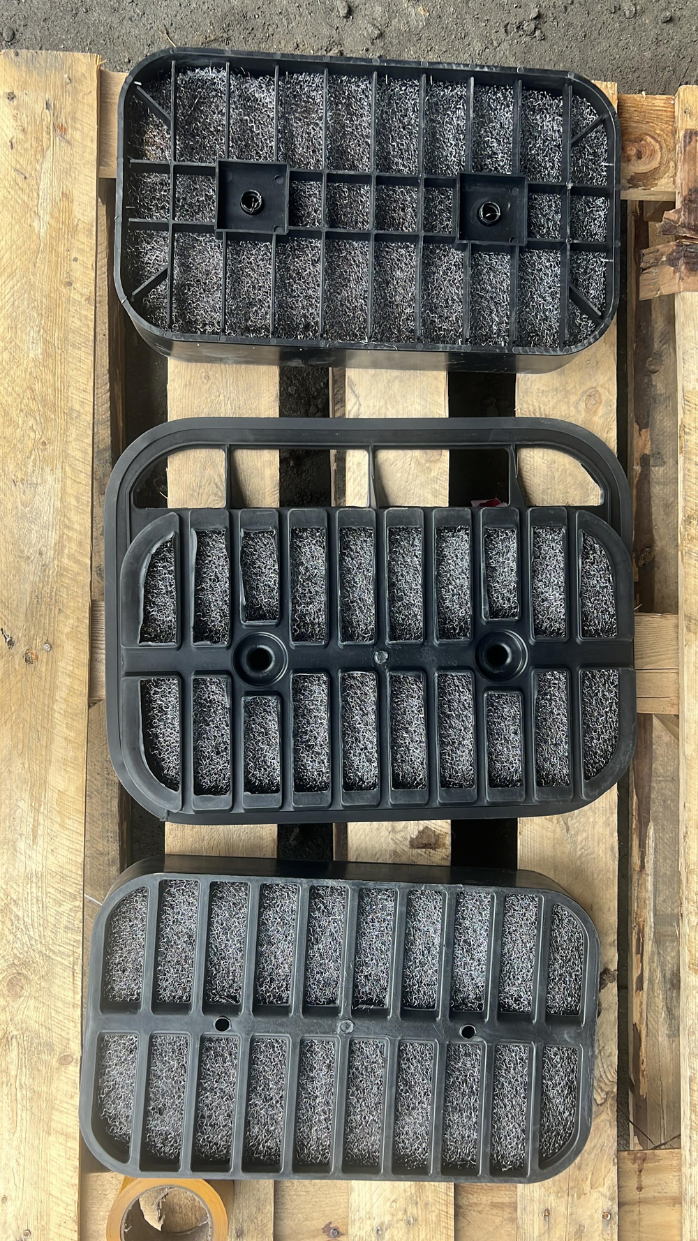 Фильтр воздушный грубой очистки (картридж маслозаливной) SHACMAN DZ91259190042+001 (к-т 3 шт)