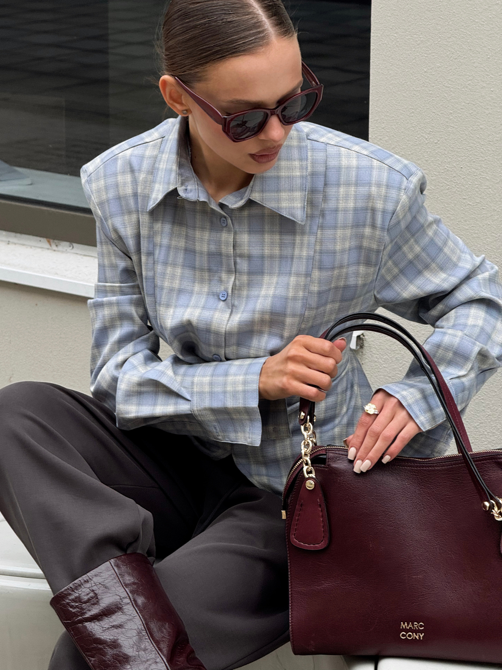 Рубашка waist-defined