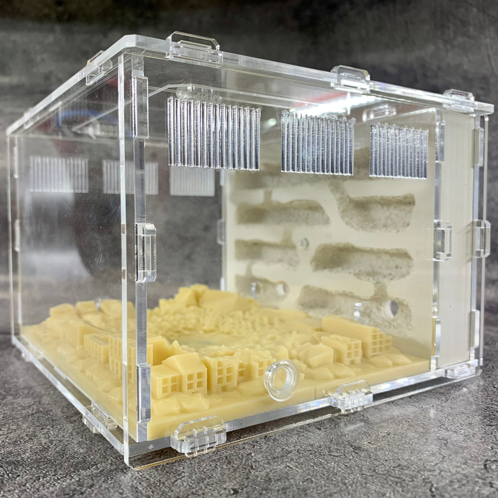 Гипсовая муравьиная ферма Белый дом "grunt" с инсталляцией на арене "Атомная война"