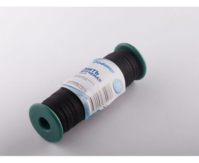 Нить полипропилен, черная, диаметр 1,2мм, катушка 50гр., 100м,Сибшнур