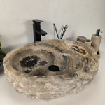 Каменная раковина из оникса Erozy Grey EO-04291 (53*43*16) 0156 из натурального камня