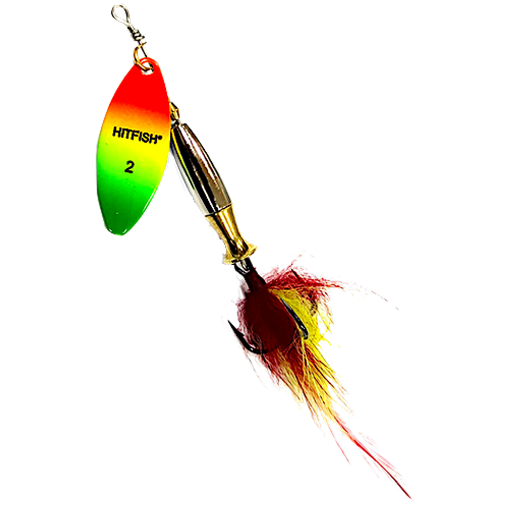 Блесна вращ. HitFish 3004-2-077 Palia Long Heavy 60мм 16г №2 цвет 77
