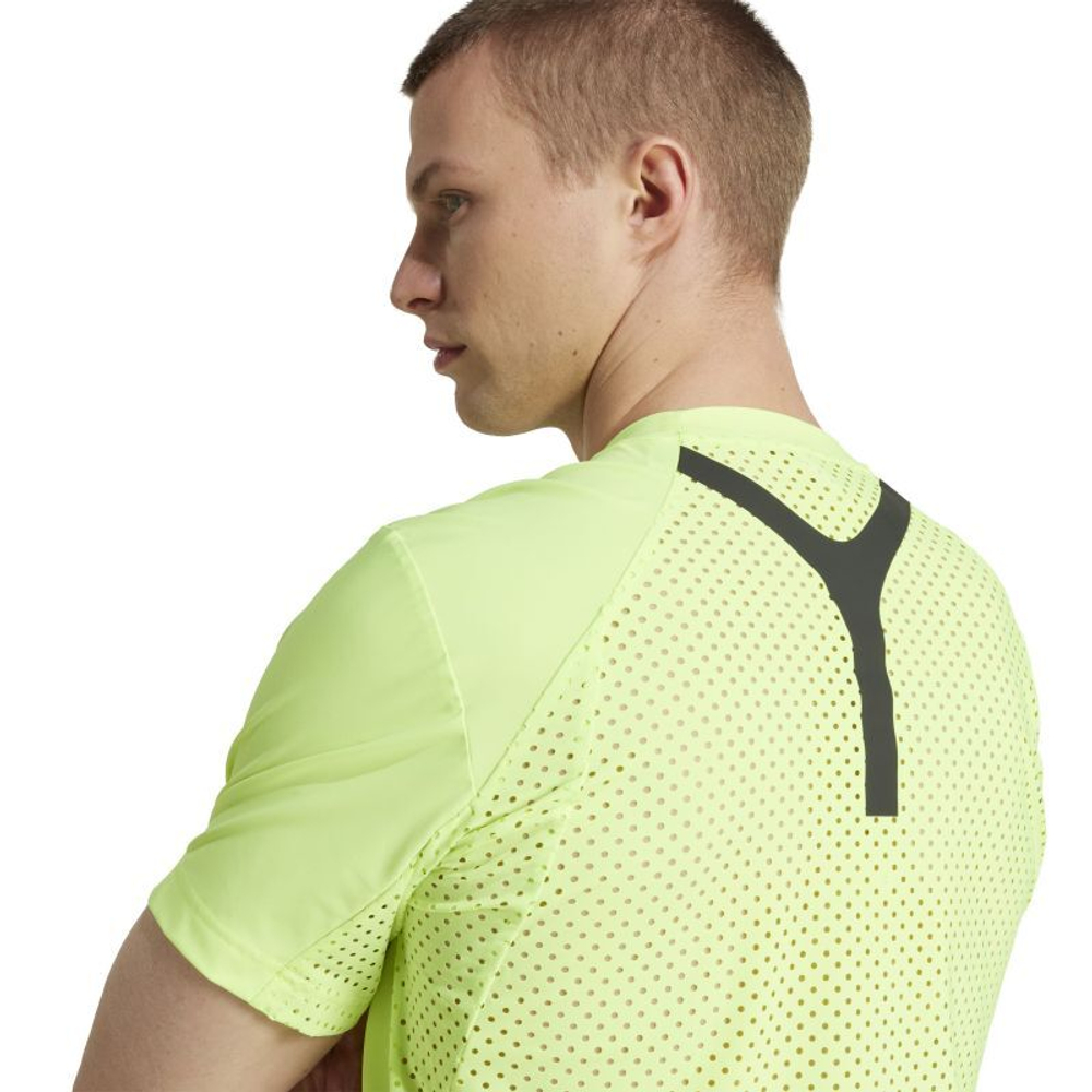Мужская теннисная футболка Adidas Pro Freelift - lucid Lemon