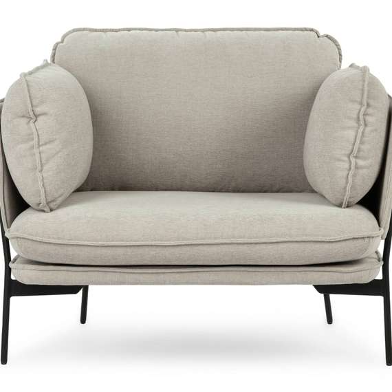 Кресло Sussex светло-серое