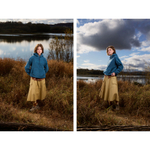 Худи Called a Garment Wrap "Marine Blue" Women's